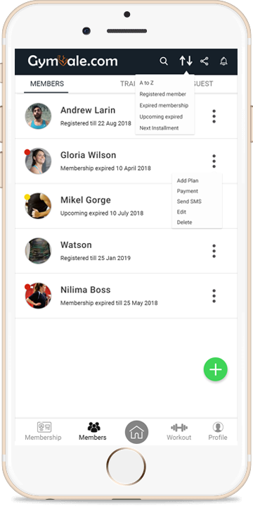mobile screen